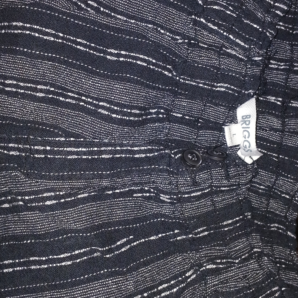 Briggs Black and White Striped Pants